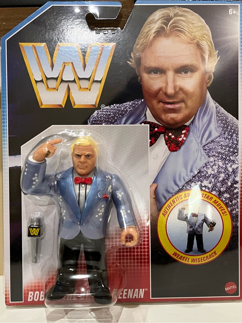 WWE Bobby the Brain Heenan Mattel Retro Hasbro Style Wrestling Action Figure Toy